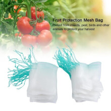 Nylon fruit protection bags - E - 100pcs - White - 15 * 10cm