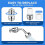 2X Shower Filter 20-Stage Showerhead Filter for Hard Water Shower Water Filter with 4 Replaceable Filter Cartridges 8