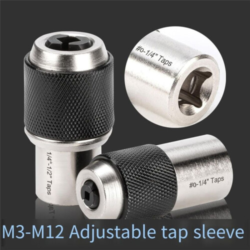 2pcs Tap Socket Set,Extraction Tool with Adjustable ,Suitable for Taps,Reamers,Screw Extractors 2