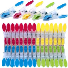 30pcs No Trace Clothes Pegs, Strong Outdoor Clothespins for Clothesline, Towels, Clothes, Socks