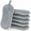 Washable dish sponge, 6 double-sided scratch-resistant pads, antibacterial microfiber kitchen sponge 1