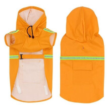 Orange-M - Waterproof dog clothes, bright rain coat for small dogs, Chihuahua, pet products