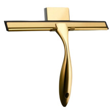 Duschabzieher 35,5 cm (14 Zoll) Edelstahl mit Haken, für Badezimmer, Duschwände, Spiegel, Fliesen, Auto, Küche