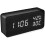 Artificial Wood LED Alarm Clock with Time, Date, and Temperature Display, Voice Control, and Adjustable Brightness 1