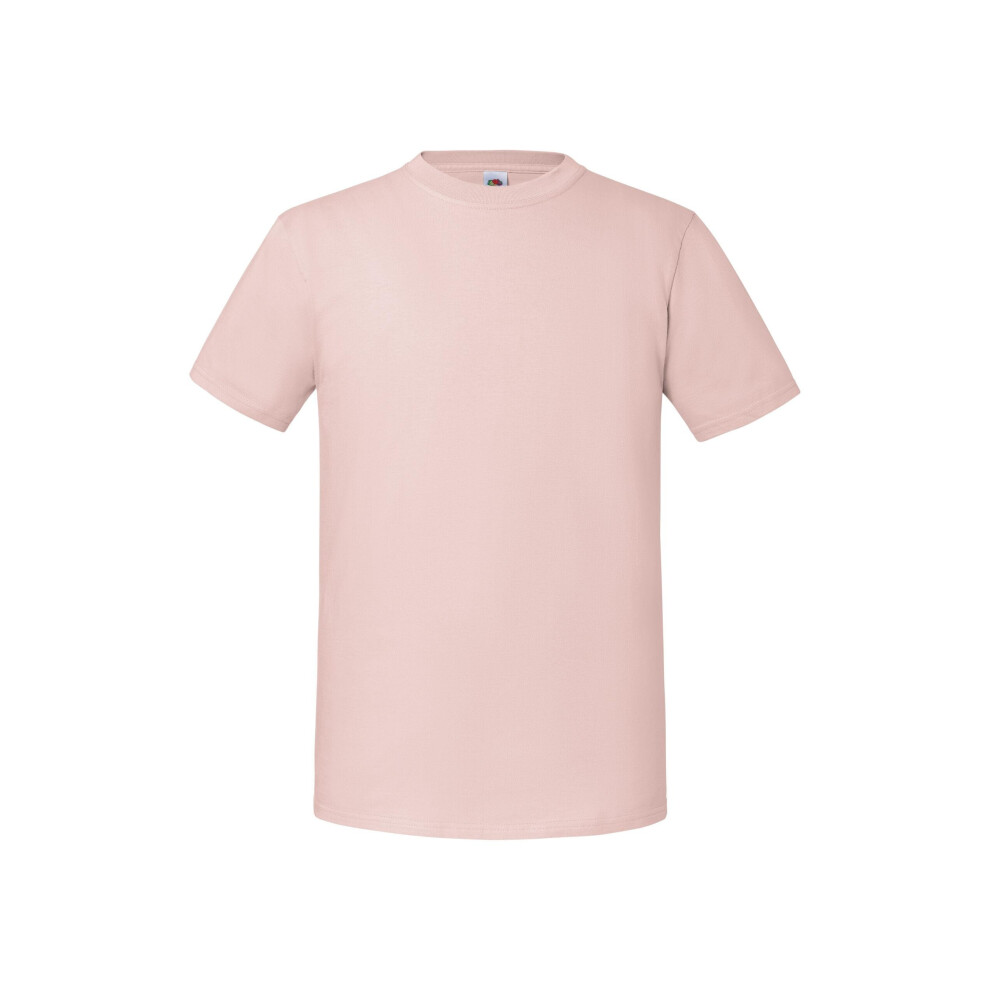 Fruit Of The Loom (3Xl, Powder Rose) Mens Iconic Premium Ringspun Cotton T-Shirt Multicoloured