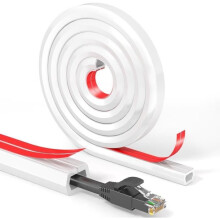 2M Self-Adhesive Cable Cover, Flexible PC Cable Cover, Wall-Mounted Cable Cover, Wall-Mounted TV Cable Cover for Cable Management