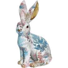 Rabbit garden statue, resin rabbit sculpture, garden ornaments for the home
