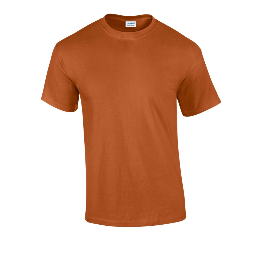 Gildan (3Xl, Texas ) Mens Ultra Cotton T-Shirt Orange