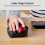ELECOM HUGE Trackball Mouse, 2.4GHz Wireless, Finger Control, 8-Button Function, Palm Rest Attached, 52mm Smooth Red Ball, Windows11, MacOS 3