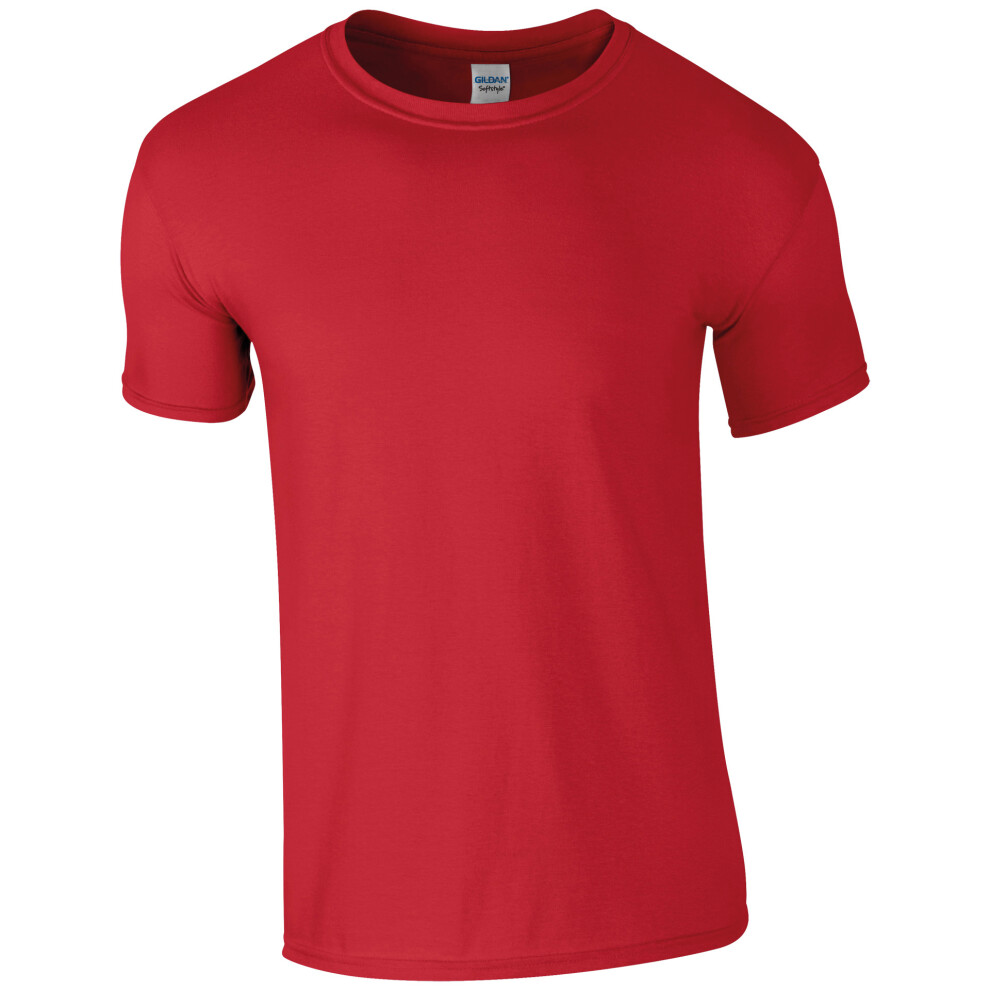 Gildan (5Xl, ) Mens Short Sleeve Soft-Style T-Shirt Red