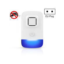 Répulsif anti-moustiques électronique ultrasonique domestique, répulsif anti-souris à conversion de fréquence haute puissance (blanc)