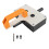 Wire Puller Handheld Wiring Tools 8mm Tugger Multifunctional for Electrician Pipe Narrow Spaces Wall Underground Orange 7