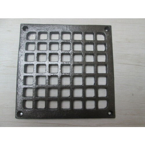 5" Square Grille Cover Vent Antique iron 1