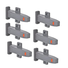 Self-Closing Push to Open Cabinet Hardware Push to Open Door  Duty Push Latches for Hidden Door Push Release 6 Pack