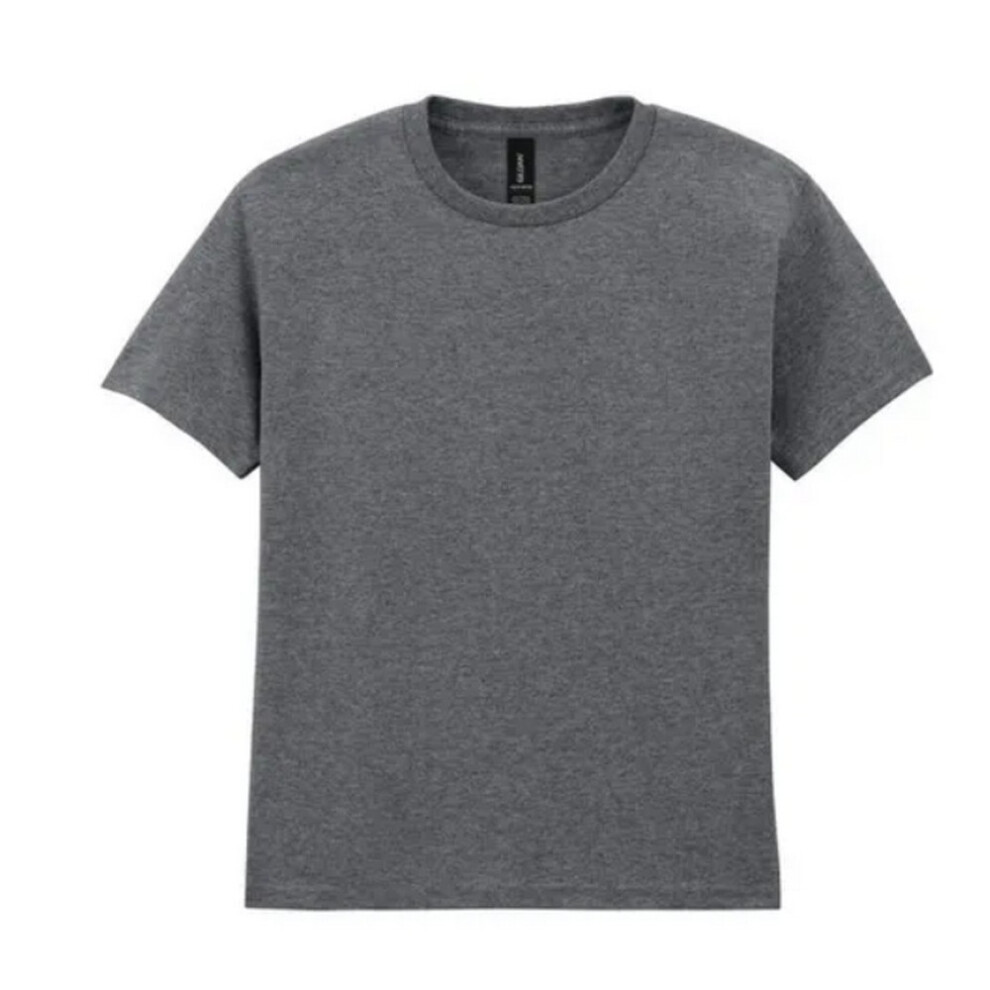Gildan (M, Graphite Heather) Youth Unisex Heavy Cotton T-Shirt Multicoloured