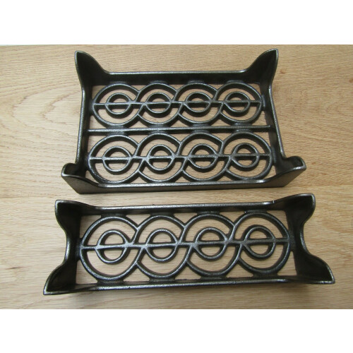 9" x 6" Regency Scroll Air Brick Vent Antique Iron 1