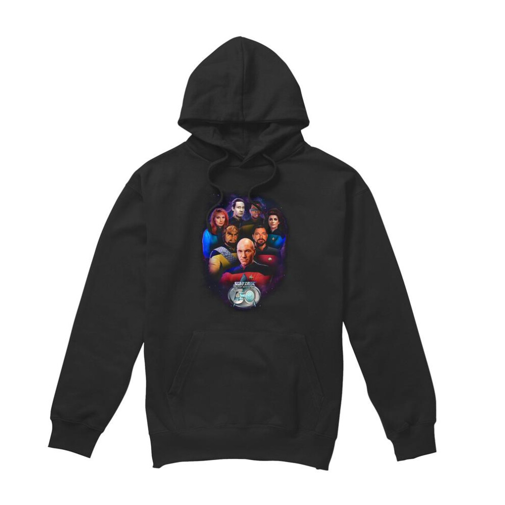 Star Trek (Xxl, ) Mens 30 Crew Hoodie Black