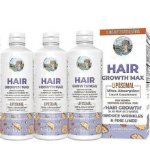 (1pc) (3pcs) NEW Mary Ruths Womens Hair Growth MAX Lipsomal With Lustriva, Anti Hair Loss Treatments for Men Women