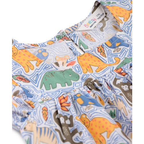 (6-12 Months, Multi-Color) Beebay Rüschenkleid mit Tiermuster, mehrfarbig 2