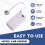 CR2032 to AA Battery Converter 5X0.15Mmm Ultra-Thin Excellent Compatibility Non-Destructive Modification Double-Layer 2