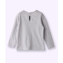 (4 Years, Grey) Beebay Sneeuwpop T-shirt met lange mouwen, grijs