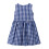(6-12 Months, Blue) Beebay Y/d check button through dress Blue 2