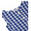 (6-12 Months, Blue) Beebay Y/d check button through dress Blue 4