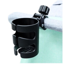 Stroller Cup Holder, Universal Bottle Holder for Stroller, Bicycle, Scooter, Kick Scooter with 360 Rotation
