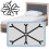 Adjustable 6-Sided Bed Sheet Fastener, Elastic Sheet Holder Strap, for Sofa Cover, Sheet, Ironing Board 1