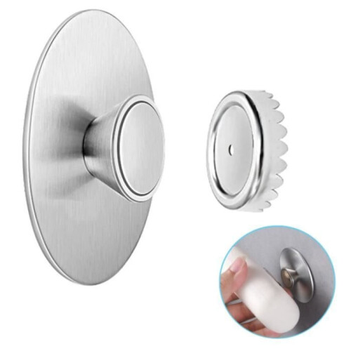 Soap Dish - Magnetic - Stainless Steel - Suction Cup - Space Saving