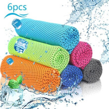 6pcs Cooling Towel Sports Towel Microfiber Cooling Towel Air Flip Cool Towel for Fitness,