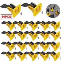 Tile Leveling System - QINGQUE - 50 Pcs - Reusable - Yellow