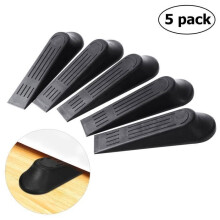 Doorstop - Wood - Black - 5pcs - Semicircle