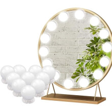 Mirror Light - LED - 10 Bulbs - Dimmable - 3 Colors - 18 Watts