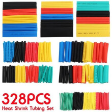 TEMPSA 328 pcs Heat Shrink Tubing Electrical Insulation Shrink Tube Cable Sleeves 2:1