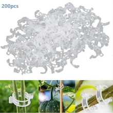 Secure Plastic Plant Clips - Universal - 200 Pieces - Transparent