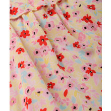 (3 Years, Multi-Color) Beebay jurk met bloemenprint, ruches en strik op de rug, veelkleurig.