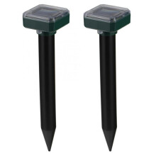 Répulsif solaire anti-taupes HI 2x, répulsif ultrasonique pour l'extérieur et le jardin