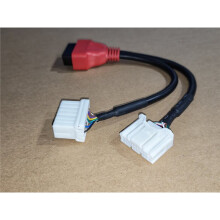 Adaptateur OBD2 16 Broches pour Faisceau de Câbles Dédié pour 12P+20P, Ligne de Conversion Double Tête pour 3 et Y
