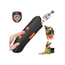 Répulseur ultrasonique anti-aboiement portable pour chiens, rechargeable, 3 modes, fréquence 20 à 25 kHz, noir compact et pratique