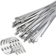 400mm Stainless Steel Cable Ties, 100 Pieces Stainless Steel Cable Ties, Stainless Steel Exhaust Winding Cable Ties