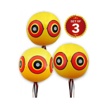Repellent Balloons - Bird Repellent Pigeon Repeller - to Repel Pigeons, Crows and More - for Use with Ultrasonic/Spike/Net - Pack of 3
