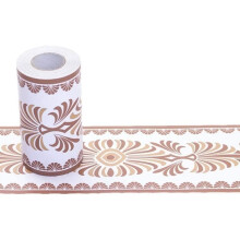 Adhesive Wall Border - Floral Wallpaper for Interior Decoration - 10 cm x 10 m