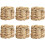 6 Rustic Napkin Rings, for Table Decoration, Wedding, Party 1
