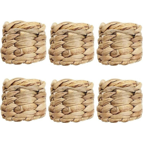 6 Rustic Napkin Rings, for Table Decoration, Wedding, Party