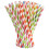 Paper Straws - Unmarked - 100 Pieces - Biodegradable - Random Color - 19.7 cm 1
