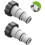 Intex Pool Hose Adapter - Pool Fitting - 1.5" and 1.25" Connections - Durable Plastic 1