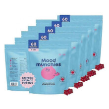 (5pcs) (5pcs) Saffron Extract for Mood Munchies Nutrition Gels & Chews 60 Count