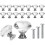 16PCS Crystal Furniture Knobs, Cabinet Door Knobs, Drawer Knobs, Clear Crystal Glass Diamond 1