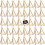 Mini wooden easel - YSTP - 60 pieces - 7x12.5 cm - Triangular - Durable material 1